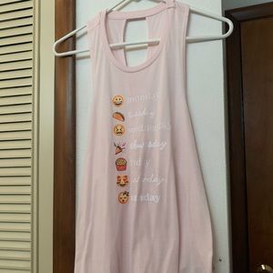 Light pink emoji tank